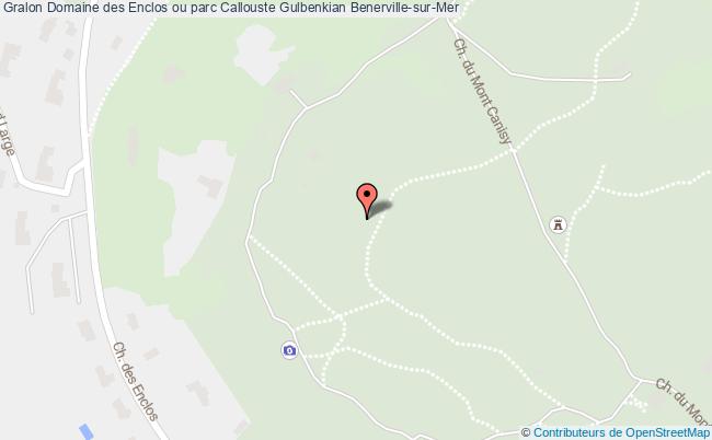 plan Domaine Des Enclos Ou Parc Callouste Gulbenkian Benerville-sur-mer Benerville-sur-Mer