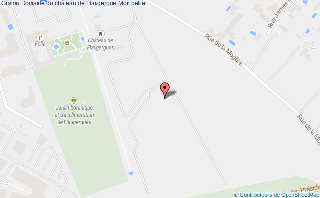 plan Domaine Du Château De Flaugergue Montpellier Montpellier