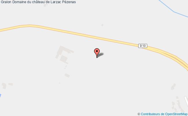 plan Domaine Du Château De Larzac Pézenas Pézenas