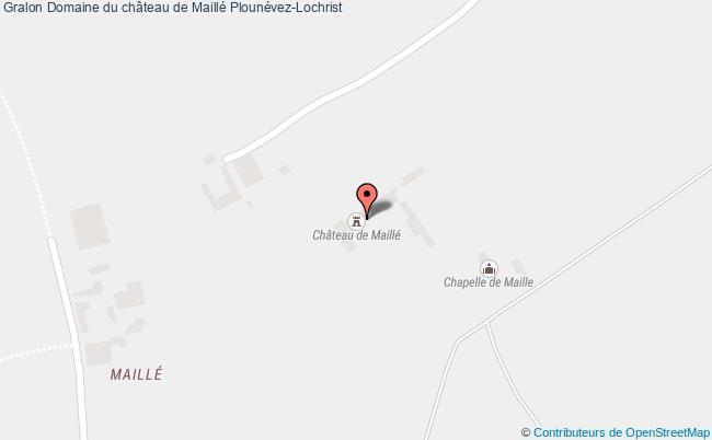 plan Domaine Du Château De Maillé Plounévez-lochrist Plounévez-Lochrist