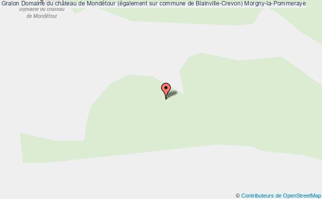 plan Domaine Du Château De Mondétour (également Sur Commune De Blainville-crevon) Morgny-la-pommeraye Morgny-la-Pommeraye