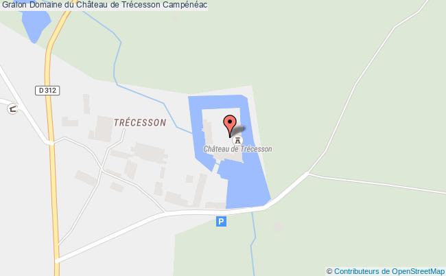 plan Domaine Du Château De Trécesson Campénéac Campénéac