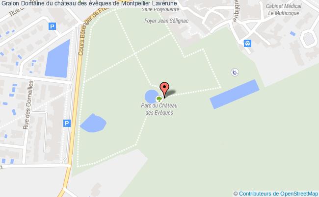 plan Domaine Du Château Des évêques De Montpellier Lavérune Lavérune