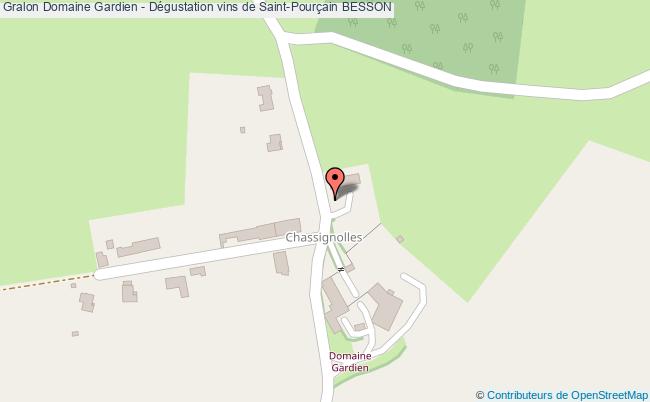 plan Domaine Gardien - Dégustation Vins De Saint-pourçain Besson BESSON