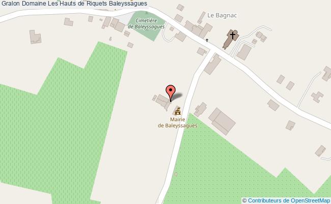 plan Domaine Les Hauts De Riquets Baleyssagues Baleyssagues