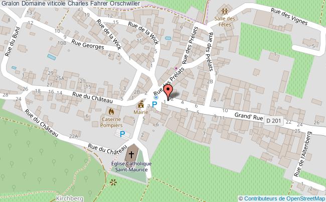 plan Domaine Viticole Charles Fahrer Orschwiller Orschwiller