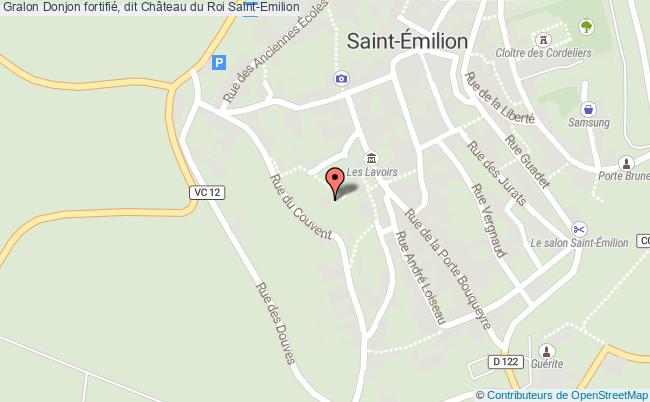 plan Donjon Fortifié, Dit Château Du Roi Saint-emilion Saint-Emilion