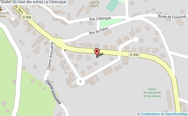 plan Du Haut Des Arbres La Canourgue La Canourgue
