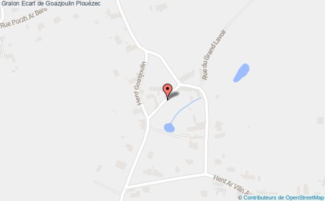 plan Ecart De Goazjoulin Plouézec Plouézec