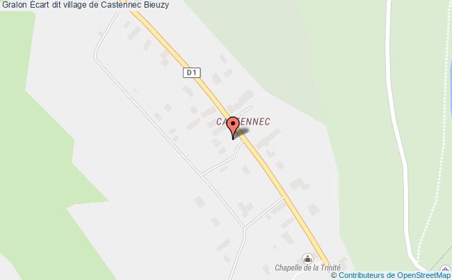 plan Écart Dit Village De Castennec Bieuzy Bieuzy