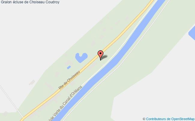 plan écluse De Choiseau Coudroy Coudroy