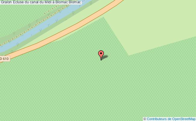 plan Ecluse Du Canal Du Midi à Blomac Blomac Blomac