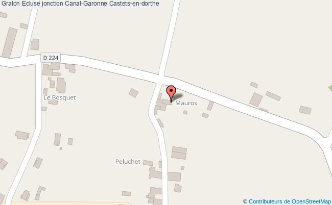 plan Ecluse Jonction Canal-garonne Castets-en-dorthe Castets-en-dorthe