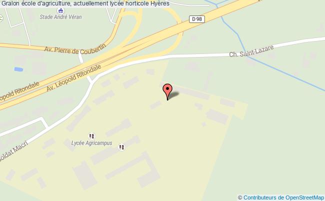 école d'agriculture, actuellement lycée horticole