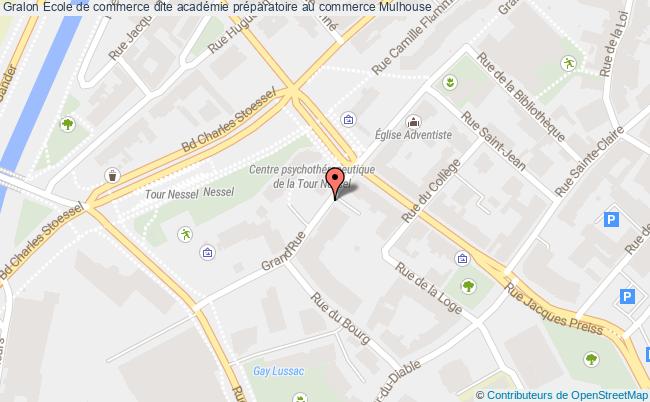 plan Ecole De Commerce Dite Académie Préparatoire Au Commerce Mulhouse Mulhouse