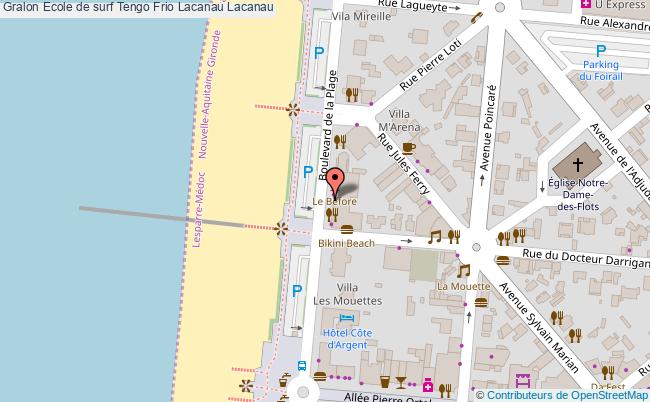 plan Ecole De Surf Tengo Frio Lacanau Lacanau Lacanau