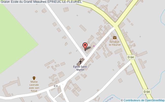plan Ecole Du Grand Meaulnes Epineuil-le-fleuriel EPINEUIL-LE-FLEURIEL