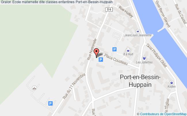 plan Ecole Maternelle Dite Classes Enfantines Port-en-bessin-huppain Port-en-Bessin-Huppain