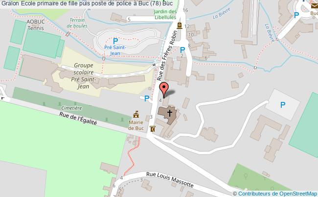 plan Ecole Primaire De Fille Puis Poste De Police à Buc (78) Buc Buc
