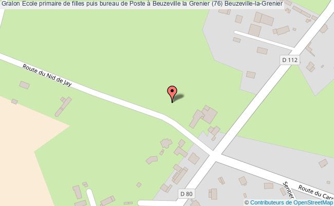 Ecole primaire de filles puis bureau de Poste à Beuzeville la Grenier (76)