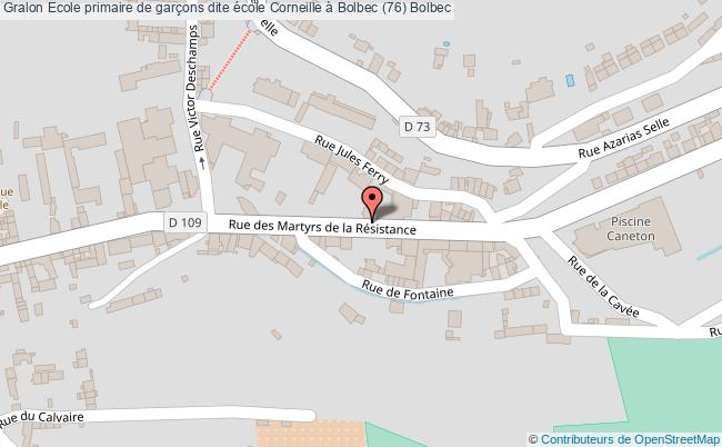 plan Ecole Primaire De Garçons Dite école Corneille à Bolbec (76) Bolbec Bolbec