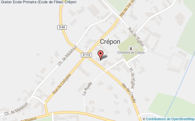 plan Ecole Primaire (ecole De Filles) Crépon Crépon