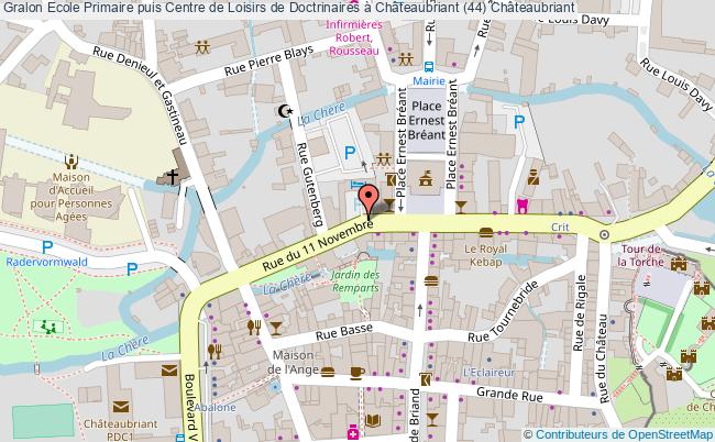 plan Ecole Primaire Puis Centre De Loisirs De Doctrinaires à Châteaubriant (44) Châteaubriant Châteaubriant