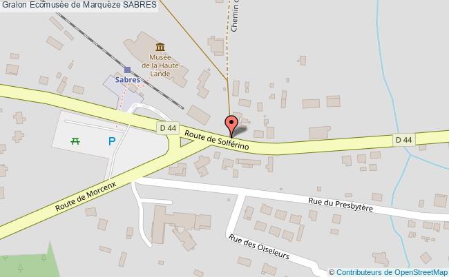 plan Ecomusée De Marquèze Sabres SABRES
