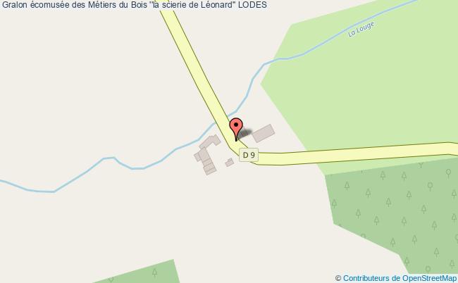 plan écomusée Des Métiers Du Bois ''la Scierie De Léonard'' Lodes LODES