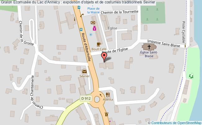 plan Ecomusée Du Lac D'annecy : Exposition D'objets Et De Costumes Traditionnels Sevrier Sevrier