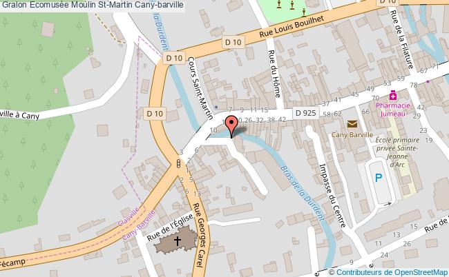 plan Ecomusée Moulin St-martin Cany-barville Cany-barville