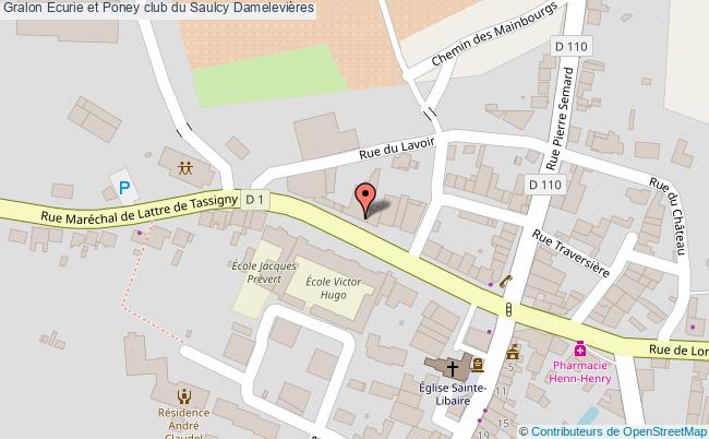 plan Ecurie Et Poney Club Du Saulcy Damelevières Damelevières