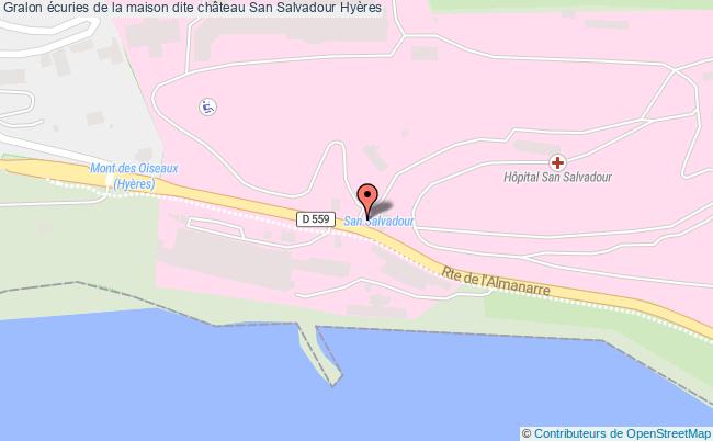plan écuries De La Maison Dite Château San Salvadour Hyères Hyères