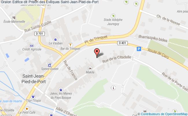 plan Edifice Dit Prison Des Evêques Saint-jean-pied-de-port Saint-Jean-Pied-de-Port