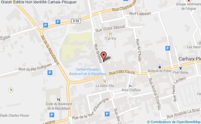 plan Edifice Non Identifié Carhaix-plouguer Carhaix-Plouguer