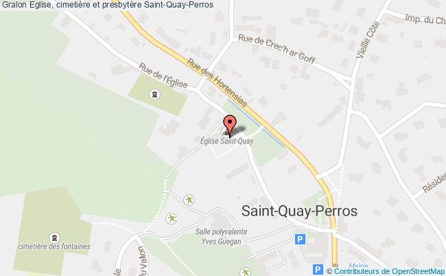 plan Eglise, Cimetière Et Presbytère Saint-quay-perros Saint-Quay-Perros