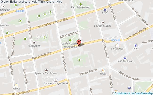 plan Eglise Anglicane Holy Trinity Church Nice Nice