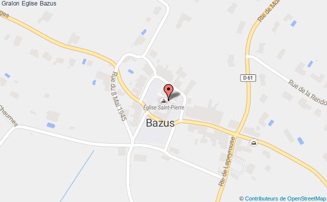 plan Eglise Bazus Bazus