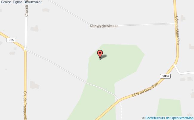 plan Eglise Beauchalot Beauchalot