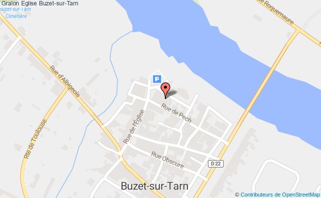 plan Eglise Buzet-sur-tarn Buzet-sur-Tarn