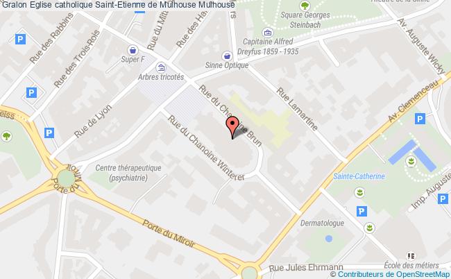 plan Eglise Catholique Saint-etienne De Mulhouse Mulhouse Mulhouse