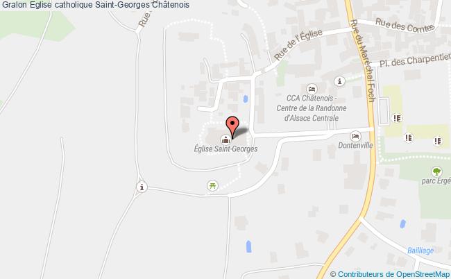 plan Eglise Catholique Saint-georges Châtenois Châtenois