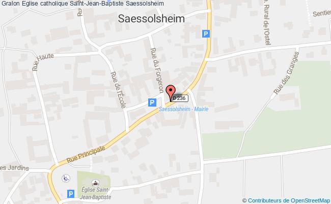 plan Eglise Catholique Saint-jean-baptiste Saessolsheim Saessolsheim