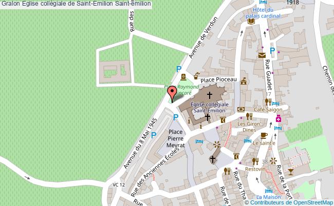 plan Eglise Collégiale De Saint-emilion Saint-emilion Saint-emilion