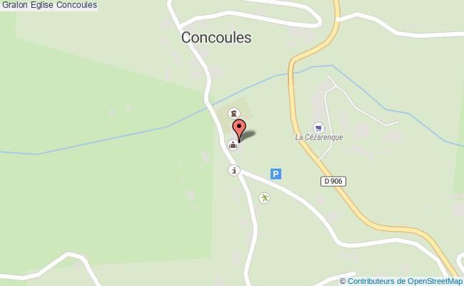plan Eglise Concoules Concoules