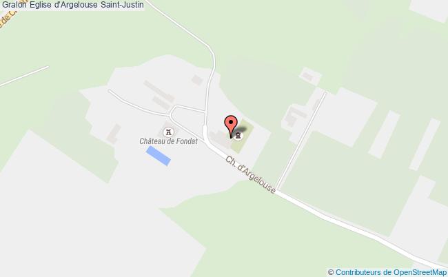 plan Eglise D'argelouse Saint-justin Saint-Justin