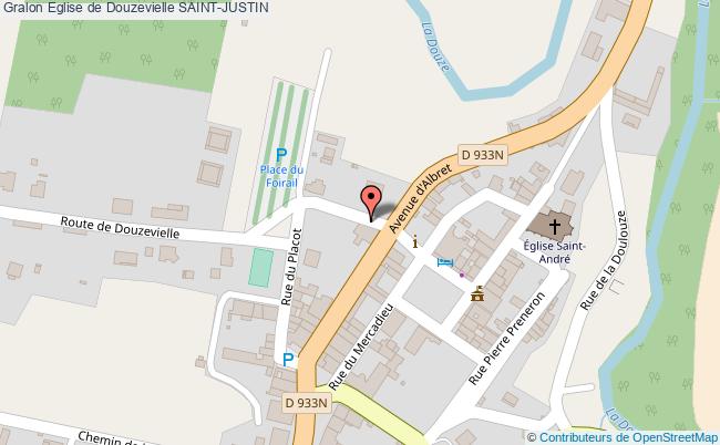 plan Eglise De Douzevielle Saint-justin SAINT-JUSTIN