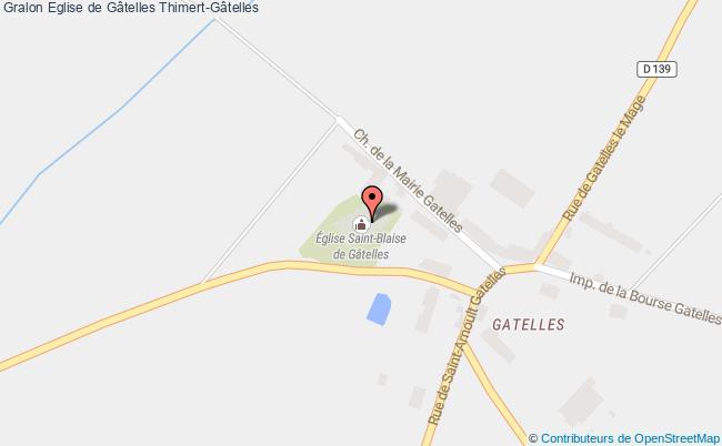 plan Eglise De Gâtelles Thimert-gâtelles Thimert-Gâtelles