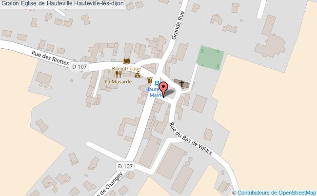 plan Eglise De Hauteville Hauteville-lès-dijon Hauteville-lès-dijon