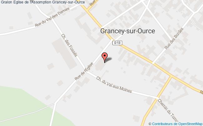 plan Eglise De L'assomption Grancey-sur-ource Grancey-sur-Ource